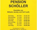 Theaterpremiere "Pension Schöller" und das Jubiläum zum 60er am 09.11.2024